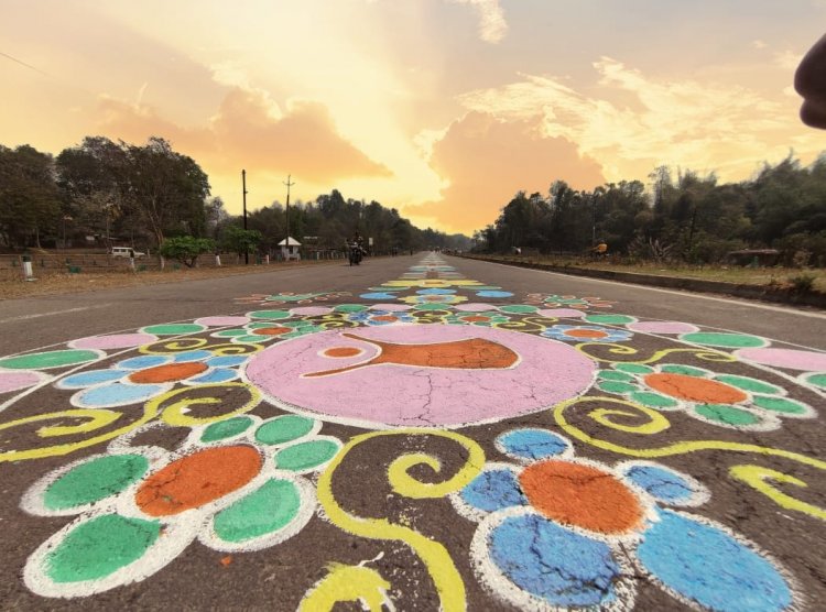 Proud moment for Cachar, the District Administration sets record of longest Rangoli