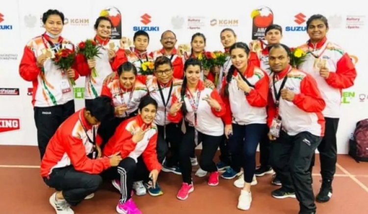 Indian women create history on 2021 : Clinch 7 gold medals at AIBA "Youth World Boxing Championships"