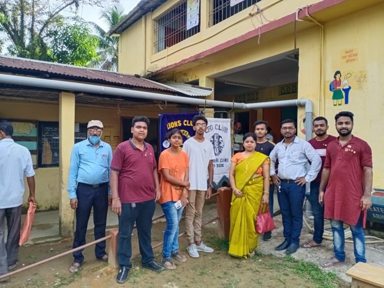 Lions and Leo Club Of Silchar Care extended their hands in the District's Mega Vaccination Drive by distributing drinking water to the general public.