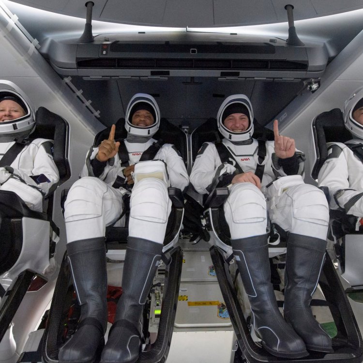 NASA astronauts safely splashdown on Earth, ending 200-day flight.