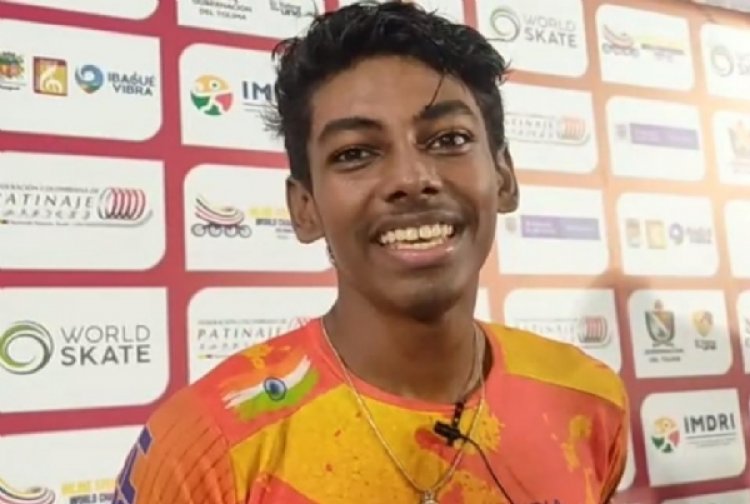 Anand Velkumar becomes first Indian to win a medal in Inline Speed Skating World Championships.