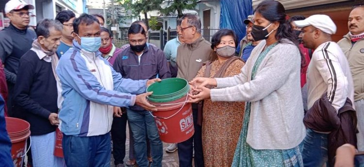 Door to Door waste Collection Drive in Silchar : MLA Silchar and DC Cachar urges citizens not to dump garbage on roadside