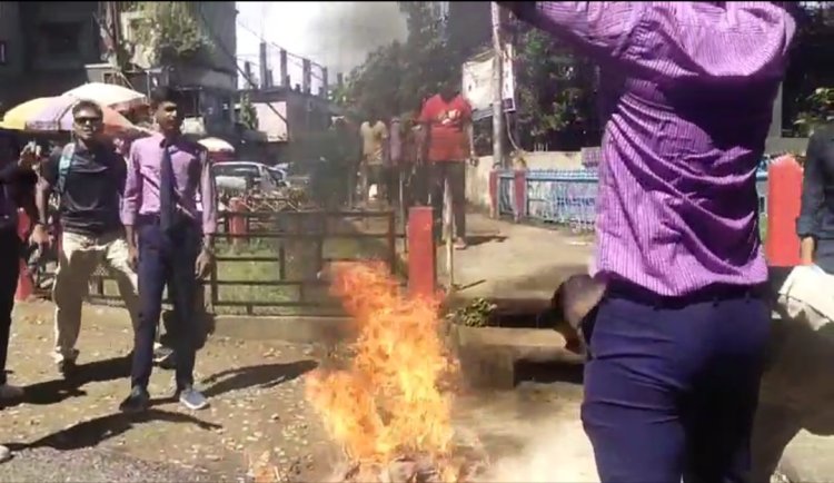 Students of Silchar Take the Road Against the Killing of Two Students in Manipur