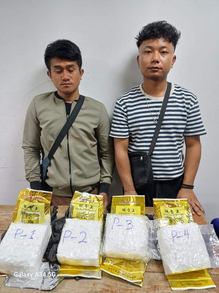 Cachar Police Recovers 4 Packets Containing 4 kg of Methamphetamine of Worth 20 crores in Silchar's Kumbhirgram Airport, 2 Arrested