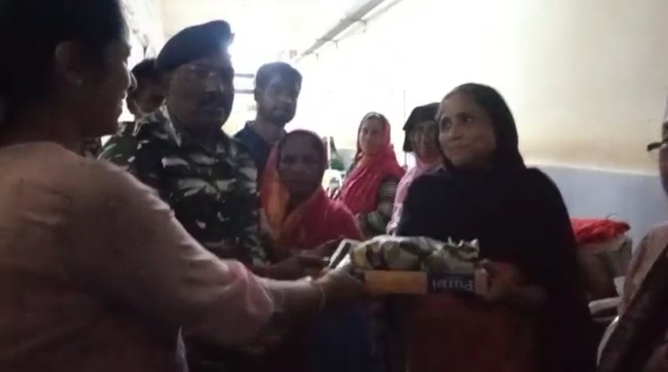 CRPF's gesture of kindness: Distribution of sarees and towels to patients at Silchar Medical College