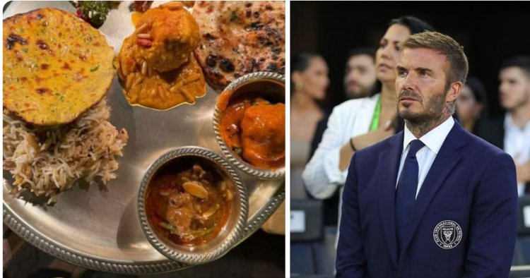 "Wow, I love India" - David Beckham after tasting Indian food in a private party