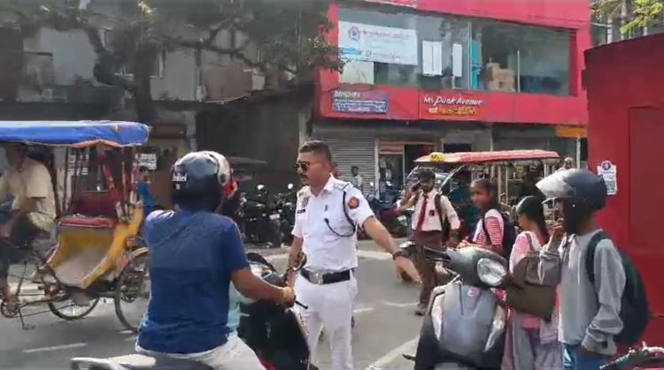 Traffic police launches campaign against helmetless riding and unregistered vehicles in Silchar