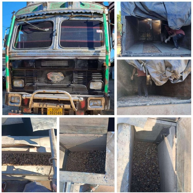 Major contraband bust as Ramnathpur PS intercepts 12-wheeler truck loaded with 2115 kg illegal Burmese Supari