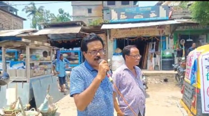 BDF officials stage sit-in protest in Silchar, urging government action against artificial flood crisis