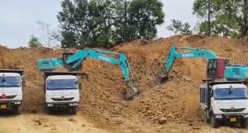 Illegal soil trade in Katigorah, Cachar: Land mafia and forest department accused of destruction