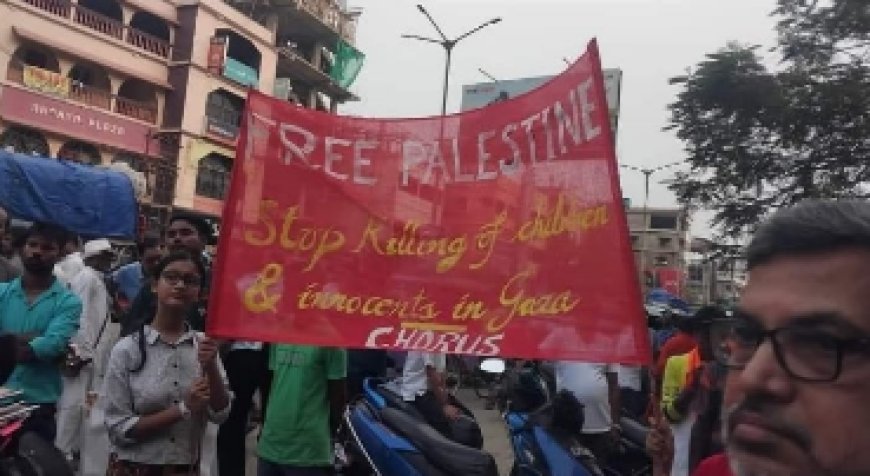 Controversy erupts over "Free Palestine" Banner displayed during Bhasha Shahid rally