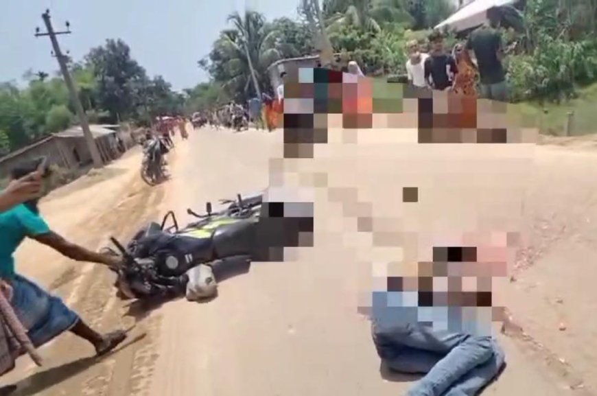 Tragic road accident on Sonai-Lakhipur PWD road: Youth killed by truck, locals block road in protest