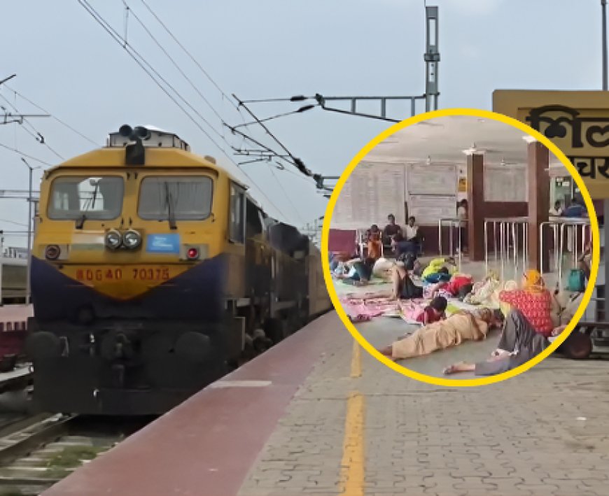 Train cancellations due to floods and landslides leave passengers starving at Silchar station