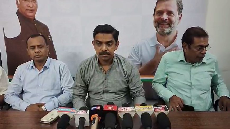 Congress held press conference highlights election results in Silchar, Cachar District