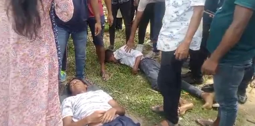 Three people critically injured in bike-scooter collision near Kabuganj College