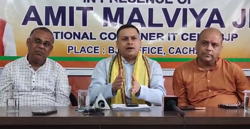 Amit Malviya assesses Barak and Brahmaputra valley plans during Silchar visit.