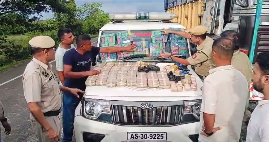 Big truck, bigger bust: Karimganj police find ₹115 Crore worth of drugs.