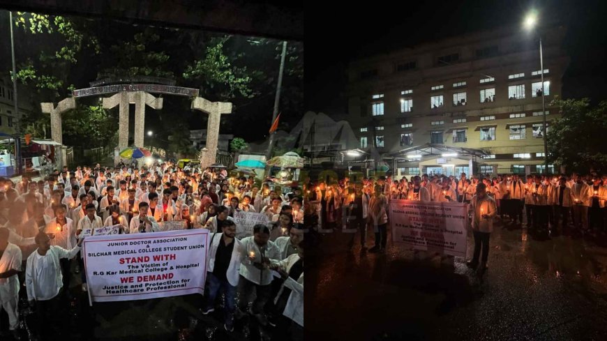 SMCH candlelight march demands Justice for murdered Kolkata female doctor