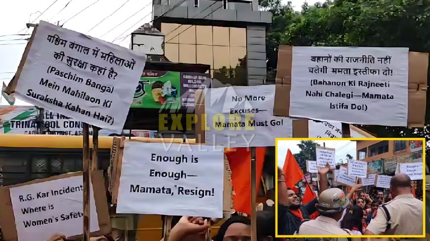 'Mamata Resign' chants erupt at ABVP's Silchar rally over RG Kar m*rder-r*pe